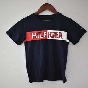 NWT Tommy Hilfiger boys toddler shirt navy blue with red and white logo